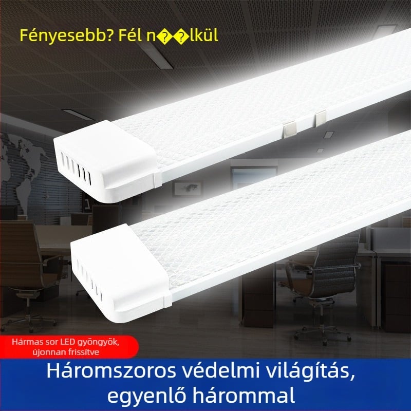 Lingjing modellű LED tisztító lámpa integrált tartóval, 1,2 m hosszú, T8 fénycső