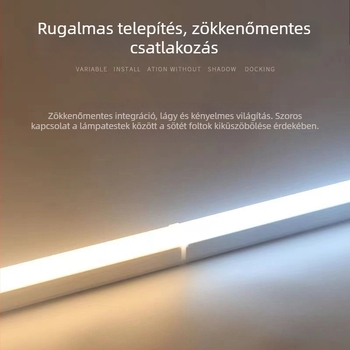 Beépített LED T5/T8 cső, szélesfeszültségű 85–110V, 180° fénysugár, 96 LED 2835, 23 lm LED‑enként