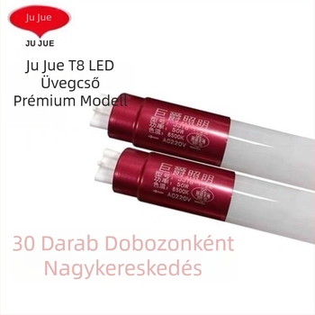 Jujue LED T8 energiatakarékos hosszú fénycső, két végén történő táplálás, 1,2 m, 50 W, nagy fényerő
