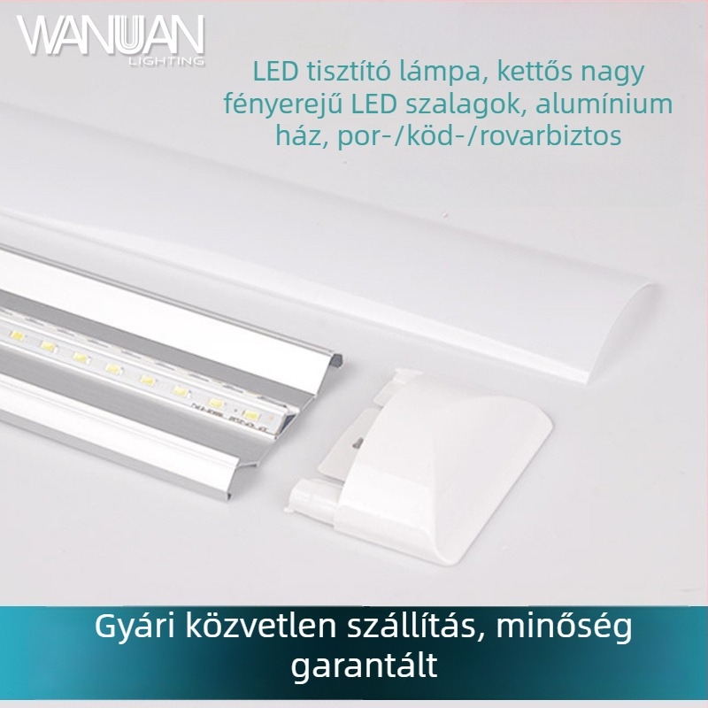 Beépített LED tisztító lámpa por- és vízálló, ütésálló védelemmel kereskedelmi világításhoz