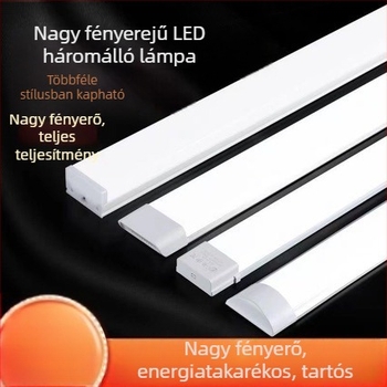 Beépített LED csímlámpa, energiatakarékos, ultra‑fényes nappali fény, teljes készlet, irodai és otthoni használatra, háromszoros védelemmel ellátott tisztító fénycső
