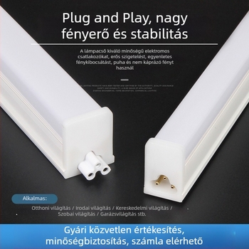 Integrált LED cső T5 nappali fénnyel és hosszú T8 világító csíkkal, otthoni készlet, 1,2 m, 18 W, energiatakarékos, rendkívül fényes