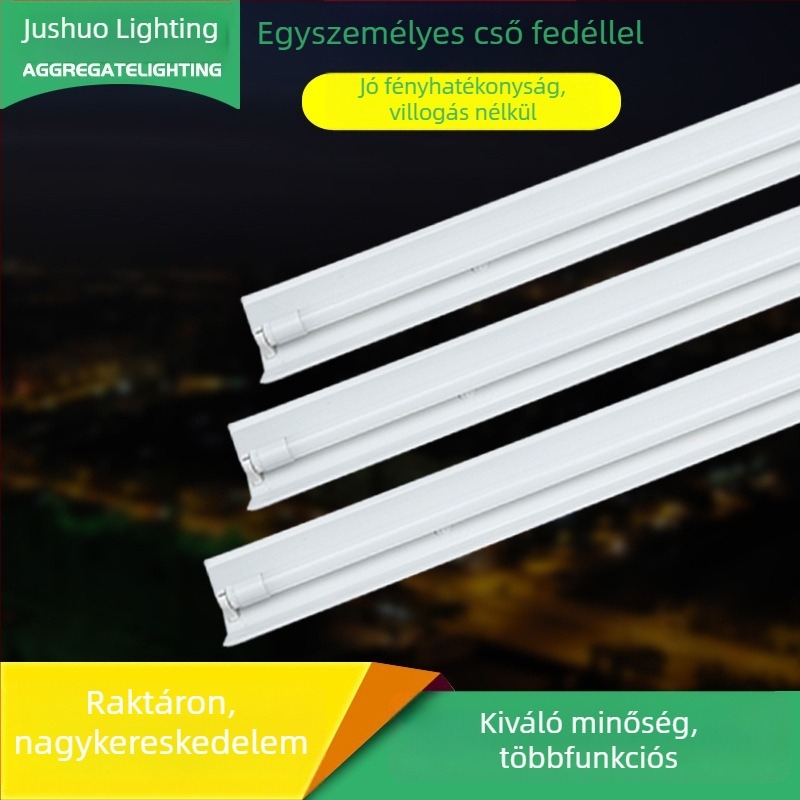 T8 LED cső fedett házzal és vészhelyzeti tartóval garázs világításhoz