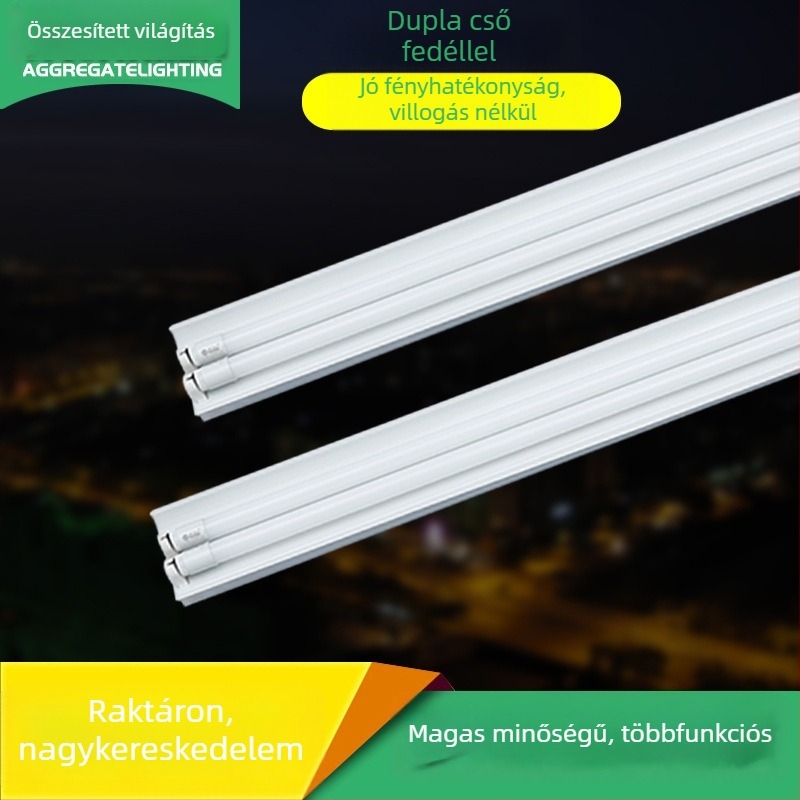 T8 LED cső fedett házzal és vészhelyzeti tartóval garázs világításhoz