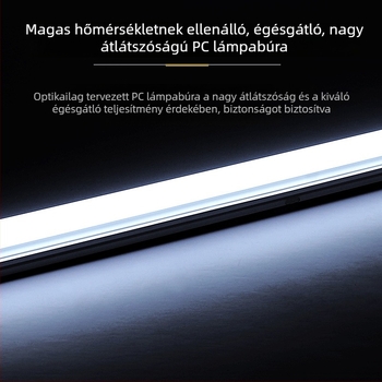T8 üveg LED cső, 1.2 m, 18 W, G13 foglalat, 220 V, 1500 lm, CRI 75, 180° sugárzás