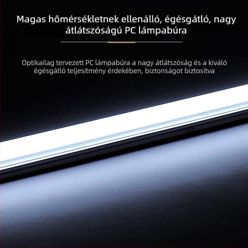 T8 üveg LED cső, 1.2 m, 18 W, G13 foglalat, 220 V, 1500 lm, CRI 75, 180° sugárzás