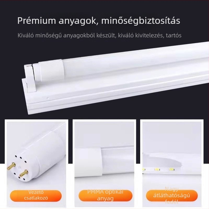 LED nappali cső lámpa – teljes készlet, rendkívül fényes, gyáraknak és otthonra, 1.2 m üvegből készült cső