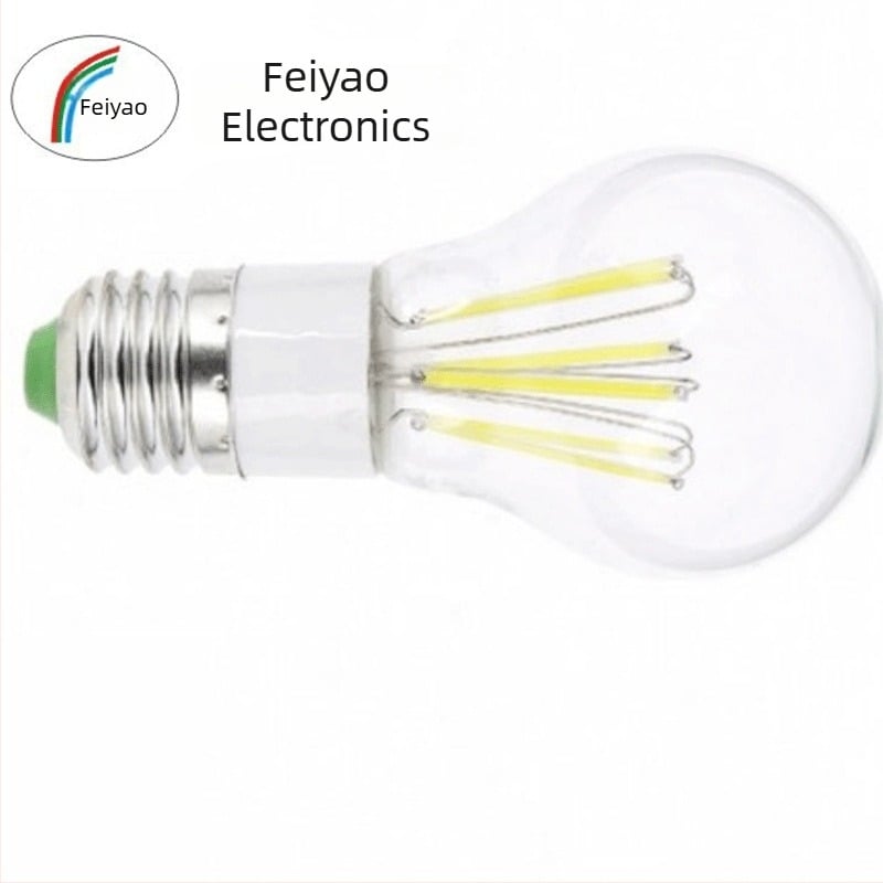 Feiyao LED filamentszálas lámpa, dimmelhető, A55, E27 foglalat, 6W, 12V beltéri világítás