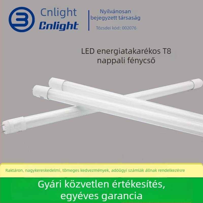 LED T8 üvegcső, nagy fényerő, 1,2 m hosszú, G13 foglalat