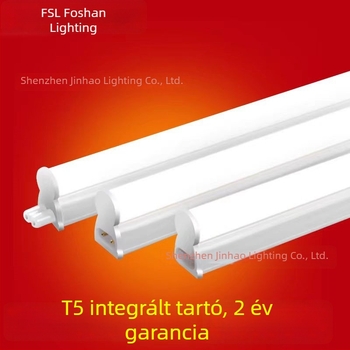 Foshan Lighting LED T5 Integrált LED Csíkvilágítás, Ultra Fényes Nappali Fény, Tartóval, 1.2 m