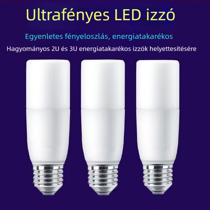 LED lámpa E27-hez, nagy fényerő, energiatakarékos, otthoni használatra, nappali és hálószoba, asztali lámpa világítás