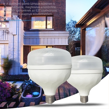 E27 LED lámpa, piramis-diamant dizájn, 180°-os sugarú fény, 80–840 lm, CRI 70–80, otthoni világítás, energiahatékonyság