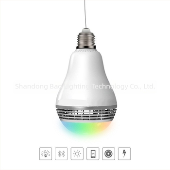 Bluetooth LED lámpa zenei ritmussal, okostelefonos vezérléssel, fényerő és színállítás