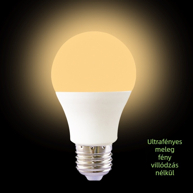 Meleg fehér LED izzó, 3000K-4000K, 2700K semleges sárga fény, 1000 lm