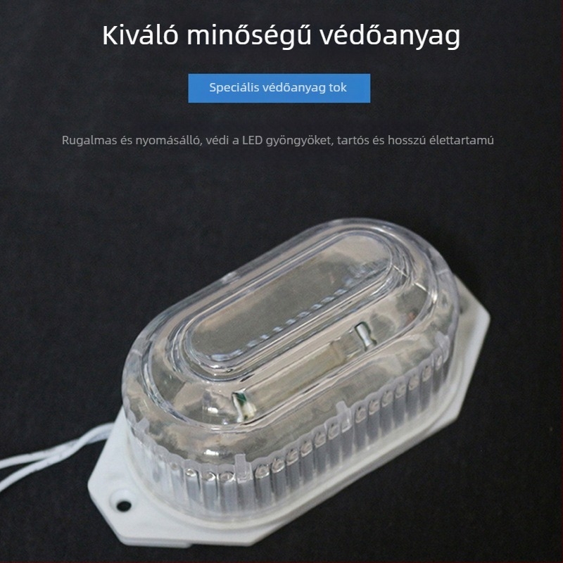 LED villanó lámpa UM-LED FLASH LAMP3, E27 foglalat, műanyag ház, otthoni és kültéri jelzőfény