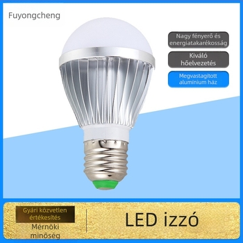 Alumínium LED-lámpa alacsony feszültséghez, AC36V / DC12V-24V kompatibilis, bányaműhelyek biztonsági világítása, beltéri ipari világítás, E27 foglalattal