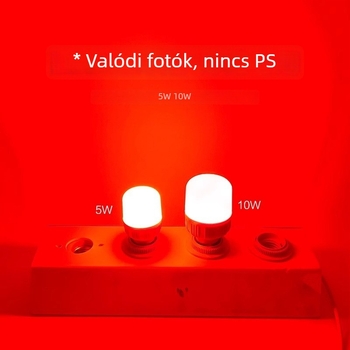 LED lámpás, piros, vízálló, kültéri ünnepi világítás E27-es foglalattal