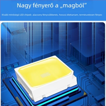 LED hengeres izzó, E27-es foglalattal, műanyag bevonatú alumínium test, nagy fényerő, energiahatékony otthoni világítás
