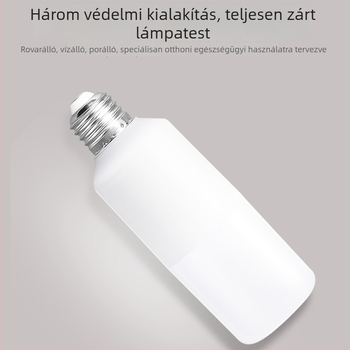 LED hengeres izzó, E27-es foglalattal, műanyag bevonatú alumínium test, nagy fényerő, energiahatékony otthoni világítás