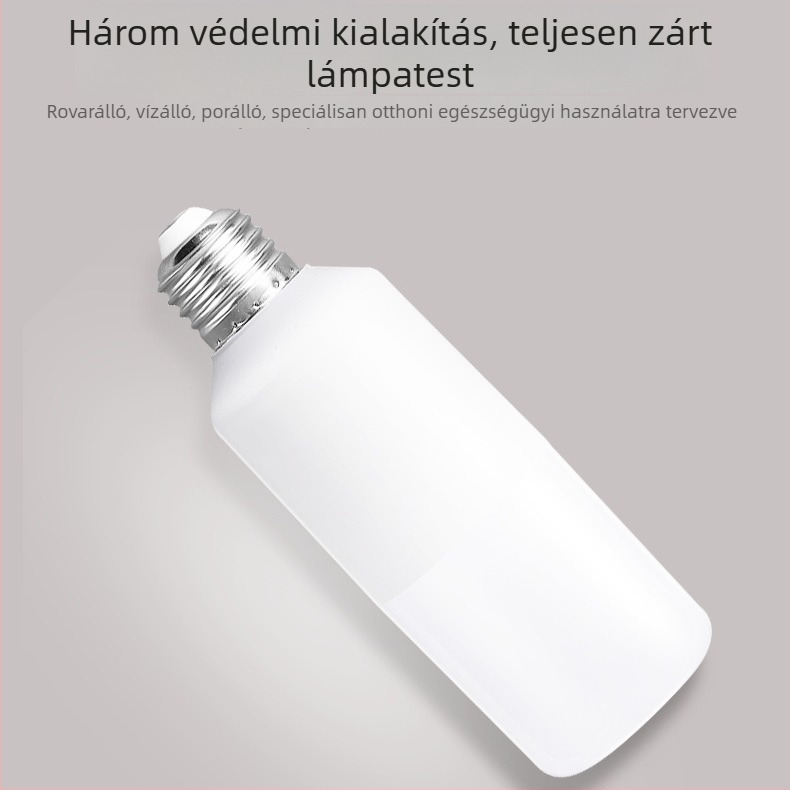 LED hengeres izzó, E27-es foglalattal, műanyag bevonatú alumínium test, nagy fényerő, energiahatékony otthoni világítás
