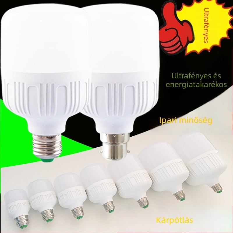 LED energiatakarékos izzó E27-es csavaros foglalattal, fehér fényű belső világításhoz, 30W/40W/50W