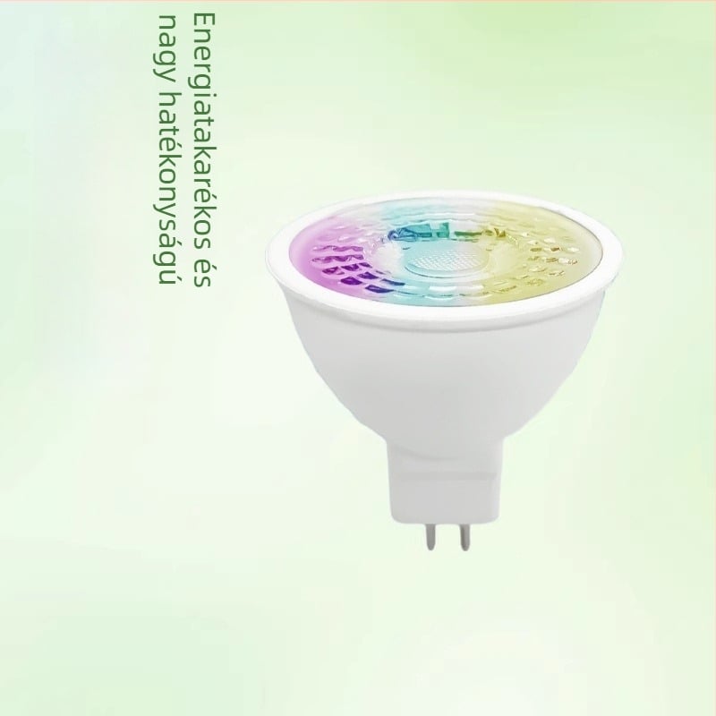 RGB MR16 LED spotlámpa szabályozható színnel és tompítással, beltéri használatra, 220V