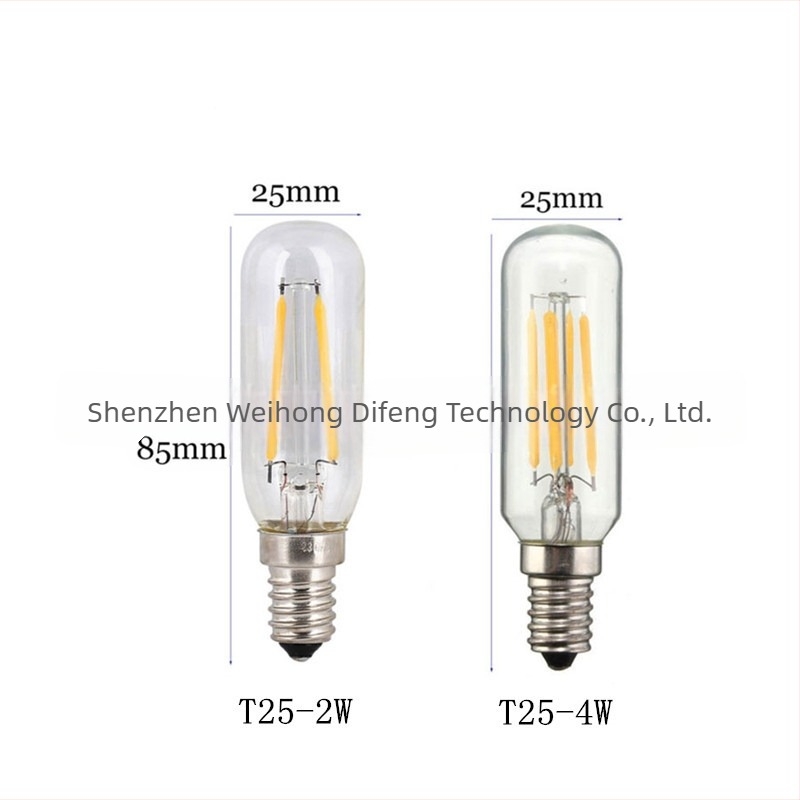 T25 6W LED filamentlámpa, retro stílus, foglalat E12/E14, 110-240V