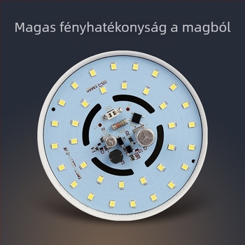 LED gömblámpa műanyag házzal és alumínium burkolattal, E27 foglalat, energiatakarékos, rendkívül fényes otthoni megvilágításhoz, IP65