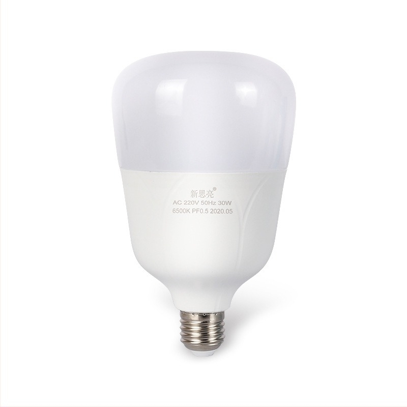 LED gömblámpa műanyag házzal és alumínium burkolattal, E27 foglalat, energiatakarékos, rendkívül fényes otthoni megvilágításhoz, IP65