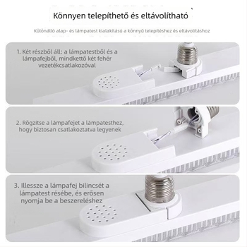 LED szalag alakú izzó E27-es foglalattal – kristálycsík, nagy teljesítményű otthoni LED lámpa