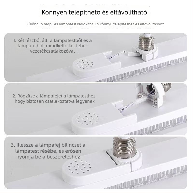 LED szalag alakú izzó E27-es foglalattal – kristálycsík, nagy teljesítményű otthoni LED lámpa