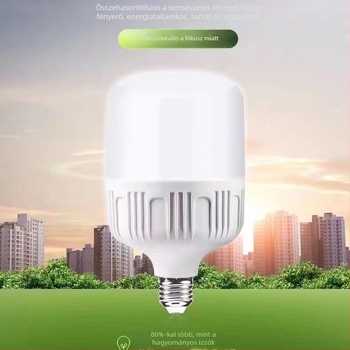 LED energiatakarékos izzó E27, fehér fény, beltéri otthoni világítás, állítható fényerő, IP65, 5–30W, élettartam 30 000 óra