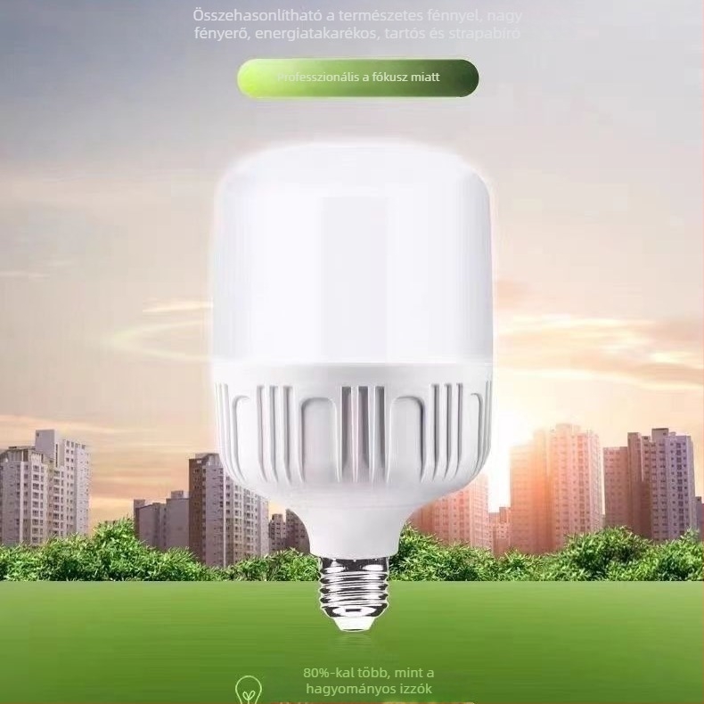 LED energiatakarékos izzó E27, fehér fény, beltéri otthoni világítás, állítható fényerő, IP65, 5–30W, élettartam 30 000 óra