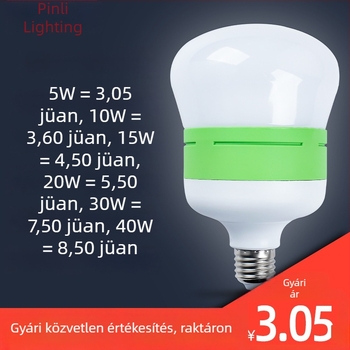 LED tök alakú izzó, E27 foglalat, háromvédelmes, kiváló minőségű energiatakarékos LED izzó
