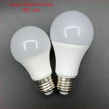 LED lámpa 220V, E27 foglalat, állandó áram, fehér, meleg és semleges fény, A-sorozat