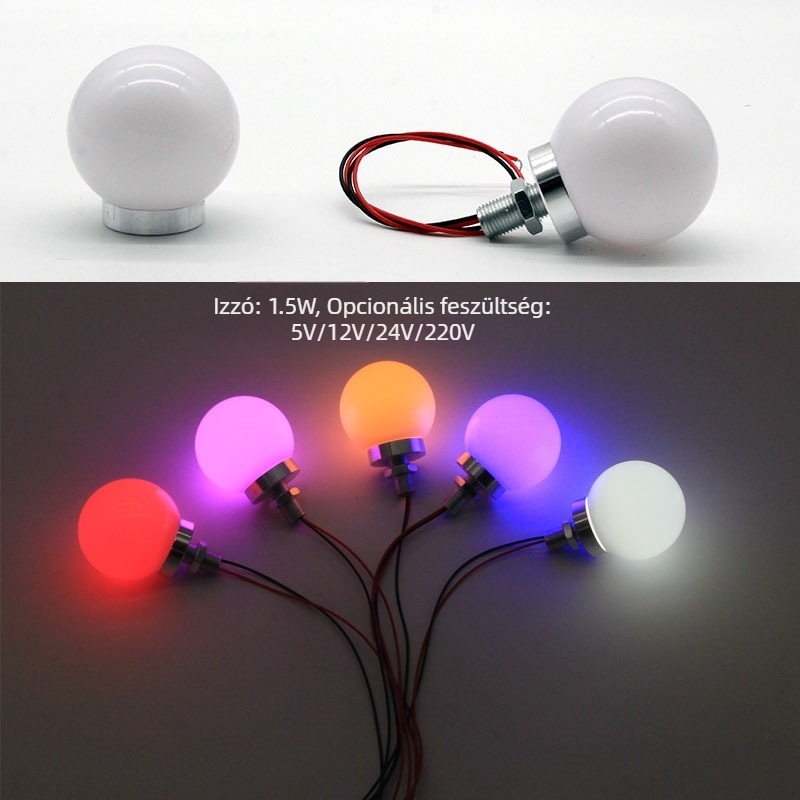 LED mini izzó 1W sminktükörhöz, DC 5V/12V/24V, dekoratív lámpa