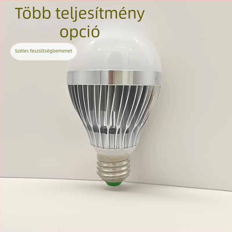 Alumínium testű LED gömblámpa, E27 foglalat, 3W-12W, IP44, 220V, élettartam 20000 óra