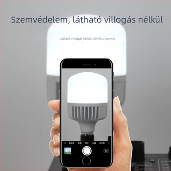 LED lámpa 80W, E27 foglalat, villogásmentes, szemvédő, nagy teljesítményű, energiatakarékos világítás, IP44, 100 lm
