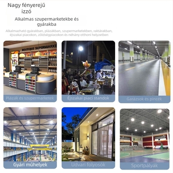 E27 LED égő – energiatakarékos, műhelyhez, raktárhoz, folyosóhoz és szupermarkethez; elérhető 10W, 30W vagy 60W