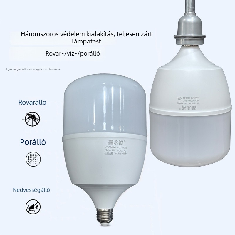 E27 LED égő – energiatakarékos, műhelyhez, raktárhoz, folyosóhoz és szupermarkethez; elérhető 10W, 30W vagy 60W