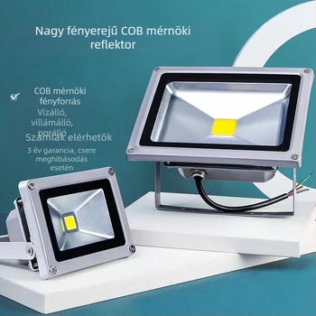 LED kültéri reflektor, 100W, IP65 vízálló, építkezéshez