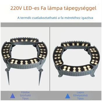 Kültéri kör alakú floodfény fa- és kertvilágításhoz, IP65 RGB világítás