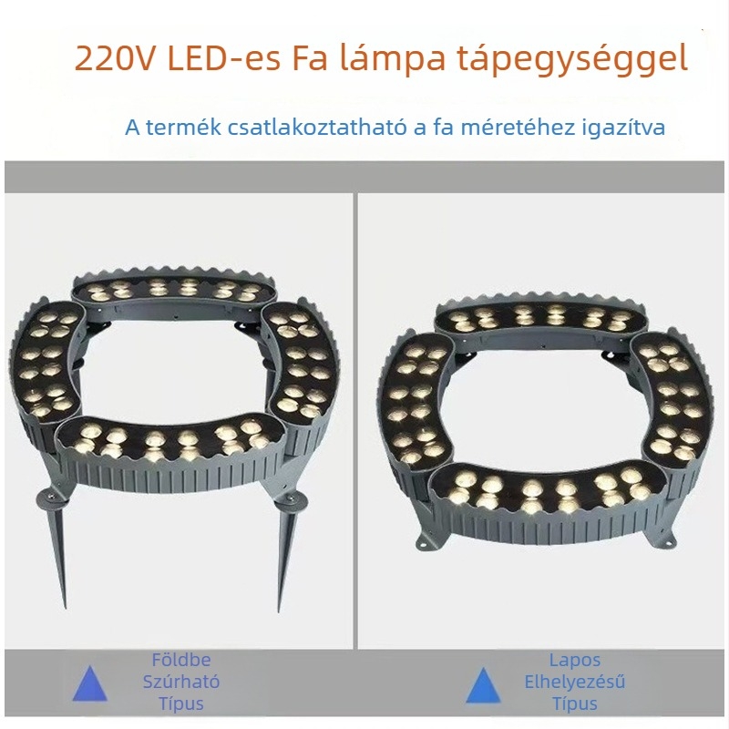 Kültéri kör alakú floodfény fa- és kertvilágításhoz, IP65 RGB világítás