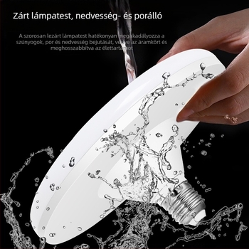 UFO LED izzó, E27 alap, 1100 lm, 180° sugárzás, fehér fény, energiatakarékos otthoni világítás