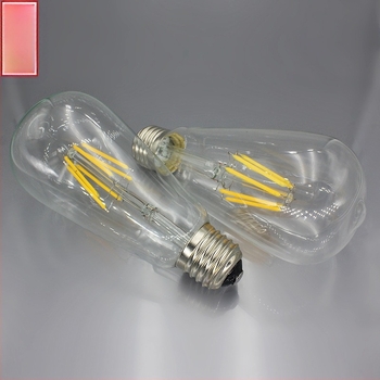 LED wolframfilament lámpa T64 – retro ST64 E27, ipari stílus