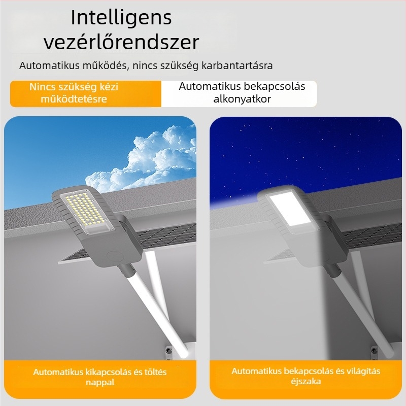 Napelettes LED-floodlámpa kültéri használatra, IP65 vízálló, 60W, 3.2V, Modell 0160