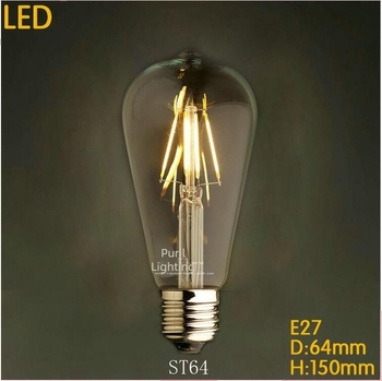 Edison LED retro dekoratív fényforrás E27-es foglalattal