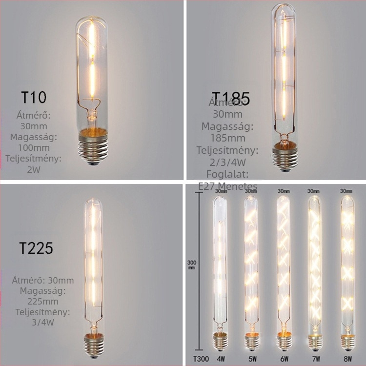 Edison LED retro dekoratív fényforrás E27-es foglalattal