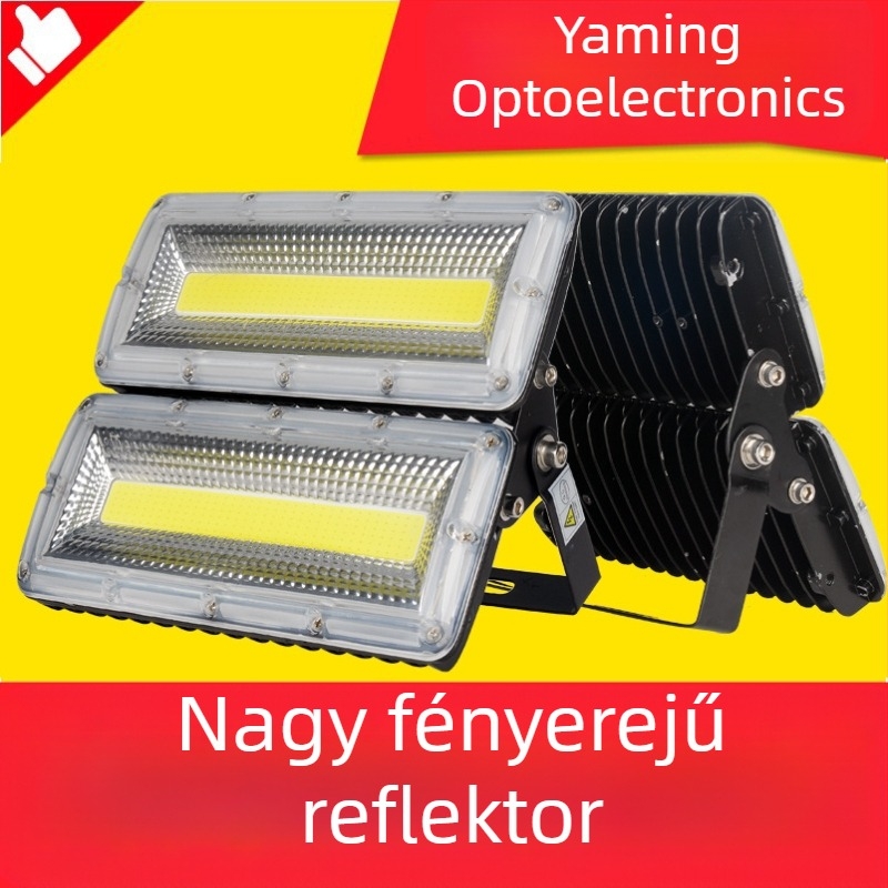 LED robbanásbiztos külső LED-projektor, vízálló, 50/150 W, nagy fényerő reklámvetítéshez, 100 W, alumínium ház, IP65, 220 V