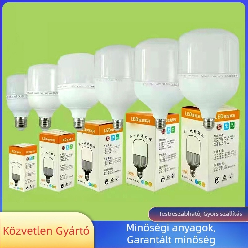 E27 LED gömbizzó, gömb alakú, 5W–100W, IP66